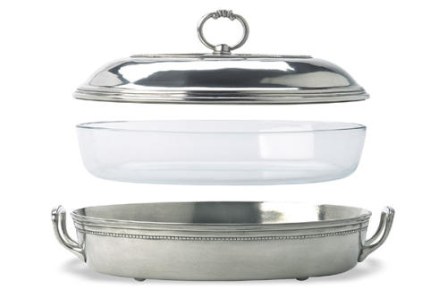 Match Pewter Toscana Oval Casserole Dish