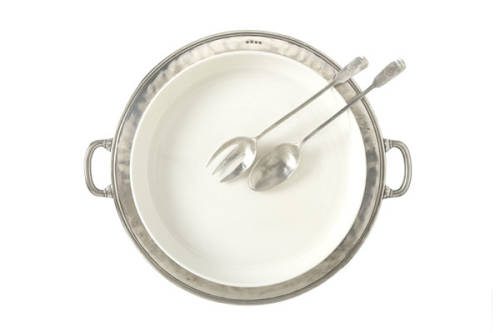 Match Pewter Convivio Round Serving - Casserole Platter