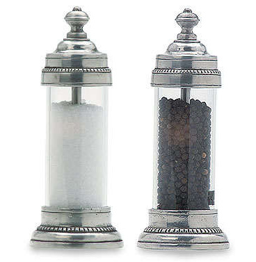 Toscana Salt & Pepper Mills by Match Pewter