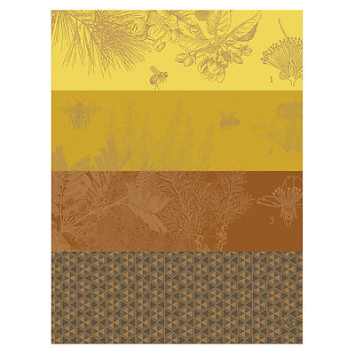 Le Jacquard Francais Miel de Fleurs Orange Cotton Tea Towel