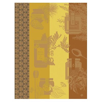 Le Jacquard Francais Miel en Pot Orange Cotton Tea Towel