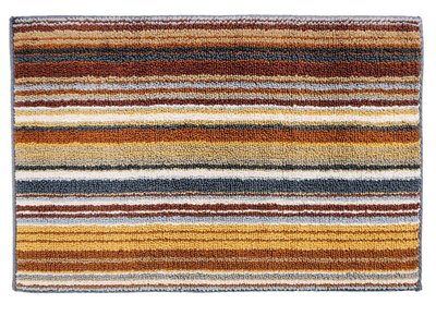 Missoni Home Jazel 160 Brown Striped Bath Rug