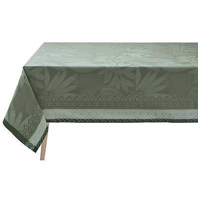 Le Jacquard Francais Nature Sauvage Green Cotton Table Linens