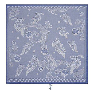 Le Jacquard Francais Oceanique Blue Square Beach Towel