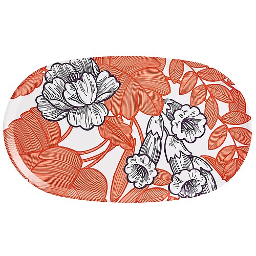 Le Jacquard Francais Escapade Tropicale Orange Oval Tray
