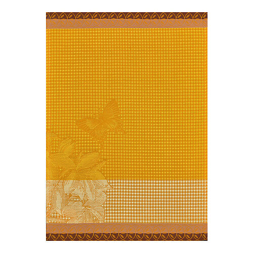 Le Jacquard Francais Jardin des Papillons Orange Cotton Hand Towel