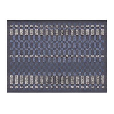 Le Jacquard Francais Origin Rythme Blue Coated Cotton Placemats