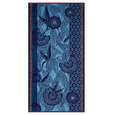 Le Jacquard Francais Orinoco Blue Beach Towel