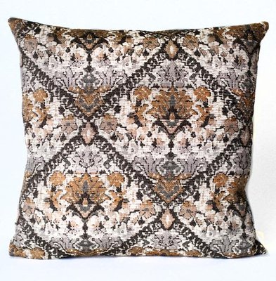 Pewter, Charcoal and Gold Tapestry Pillow by Daniel Stuart Studios