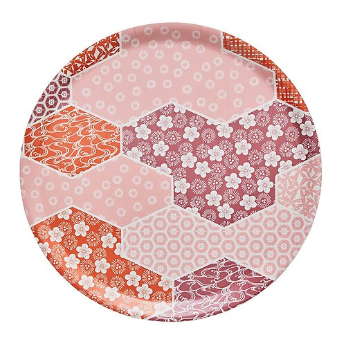 Le Jacquard Francais Wagara Pink Round Tray