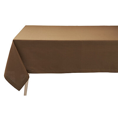 Le Jacquard Francais Portofino Brown Linen Tablecloths and Napkins