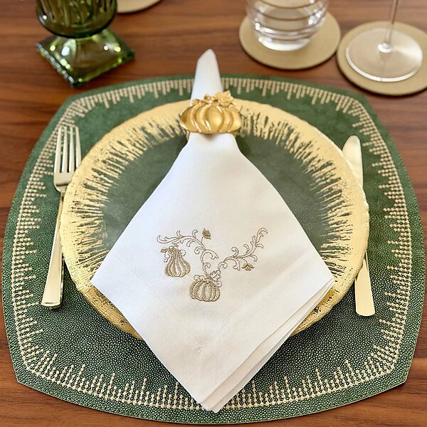 Bodrum Pumpkin Filigree Napkins