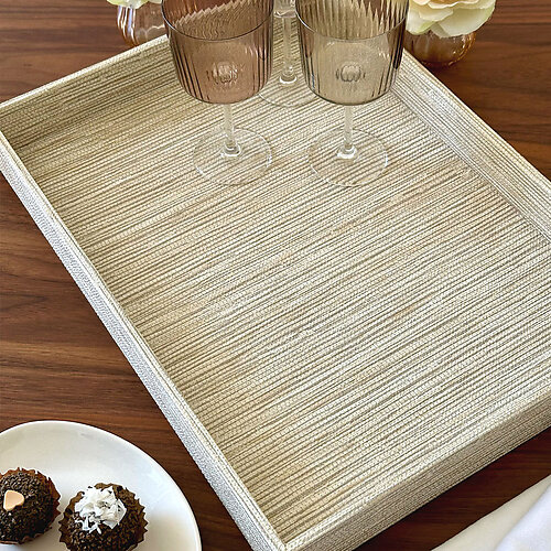 Bodrum Grasscloth Vinyl Trays