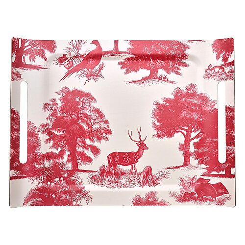 Le Jacquard Francais Souveraine Red Tray