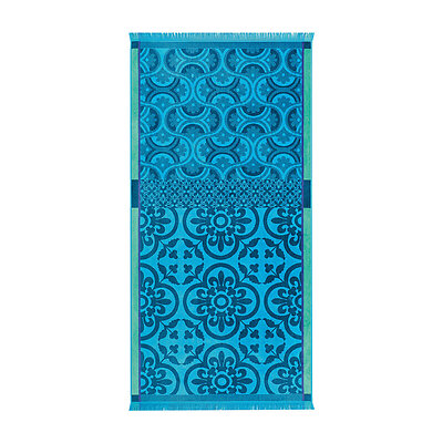 Le Jacquard Francais Santorin Turquoise Beach Towel