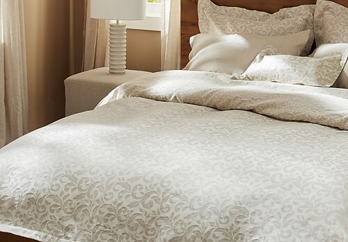 SDH The Purists Jasmine Linen Cotton Sheets, Bedding