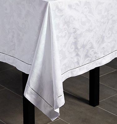 Sferra Cotton Tablecloth, Napkins, Placemats - Acanthus, 7 Colors
