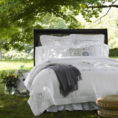 Sferra Janella Wisteria Queen Duvet Cover & Sham Set