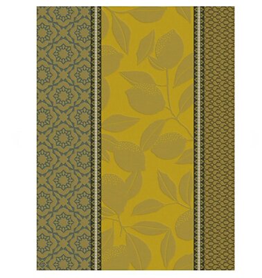 Le Jacquard Francais Sous les Citronniers Yellow Cotton Tea Towel