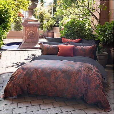 St Geneve Fiero Sienna Cotton Jacquard Bedding