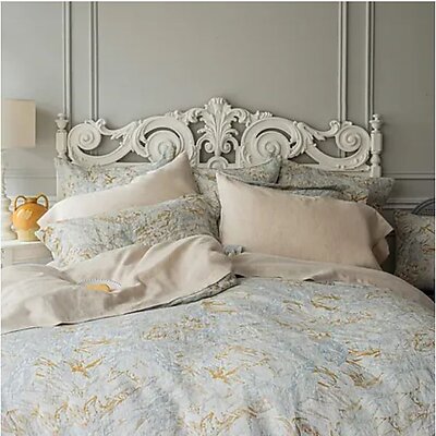 Elegant Linen Jacquard Bedding - St. Geneve Primavera