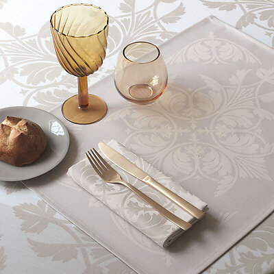 Le Jacquard Francais Syracuse Beige Cotton Table Linens