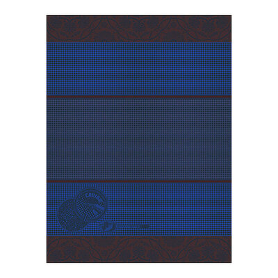 Le Jacquard Francais Tsar Blue Cotton Hand Towel