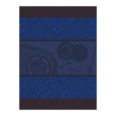 Le Jacquard Francais Tsar Blue Cotton Tea Towel