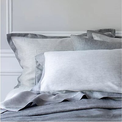 St. Geneve Biancha Two Tone Linen Sheets & Bedding
