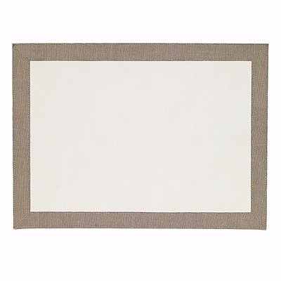 Bodrum Bordino Oatmeal Antique White Rectangle Easy Care Place Mats - Set of 4