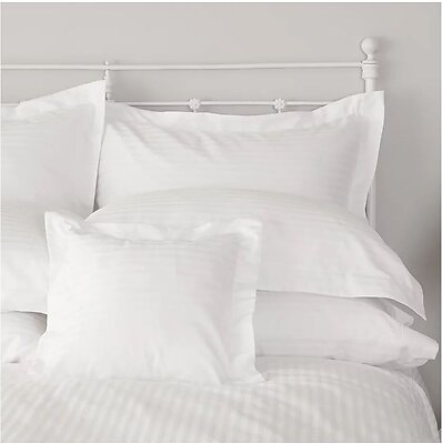 St. Geneve Camille Striped White Sheets & Bedding