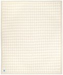 Kashwere Half Throw Blanket Houndstooth Malt and Cream