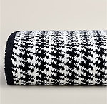 Houndstooth Pattern Throw Blanket - Kashwere Black and Cream