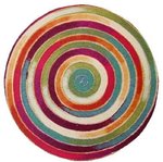 Spiral Fiesta Round Placemats: Lamontage by Liora Manne