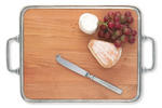 Match Pewter Medium Cheese Tray Cutting Board with Handles