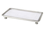 Match Italian Pewter Footed Guest Towel Tray
