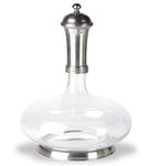 Glass & Pewter Wine Decanter w/ Top. Match Pewter item A626.0